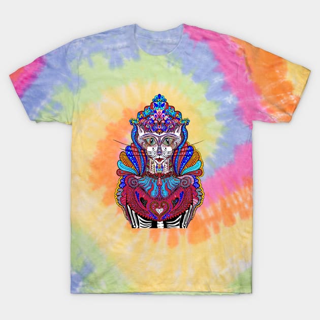 Sugar Skull Kitten T-Shirt by A For Animals